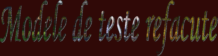 Modele de teste refacute